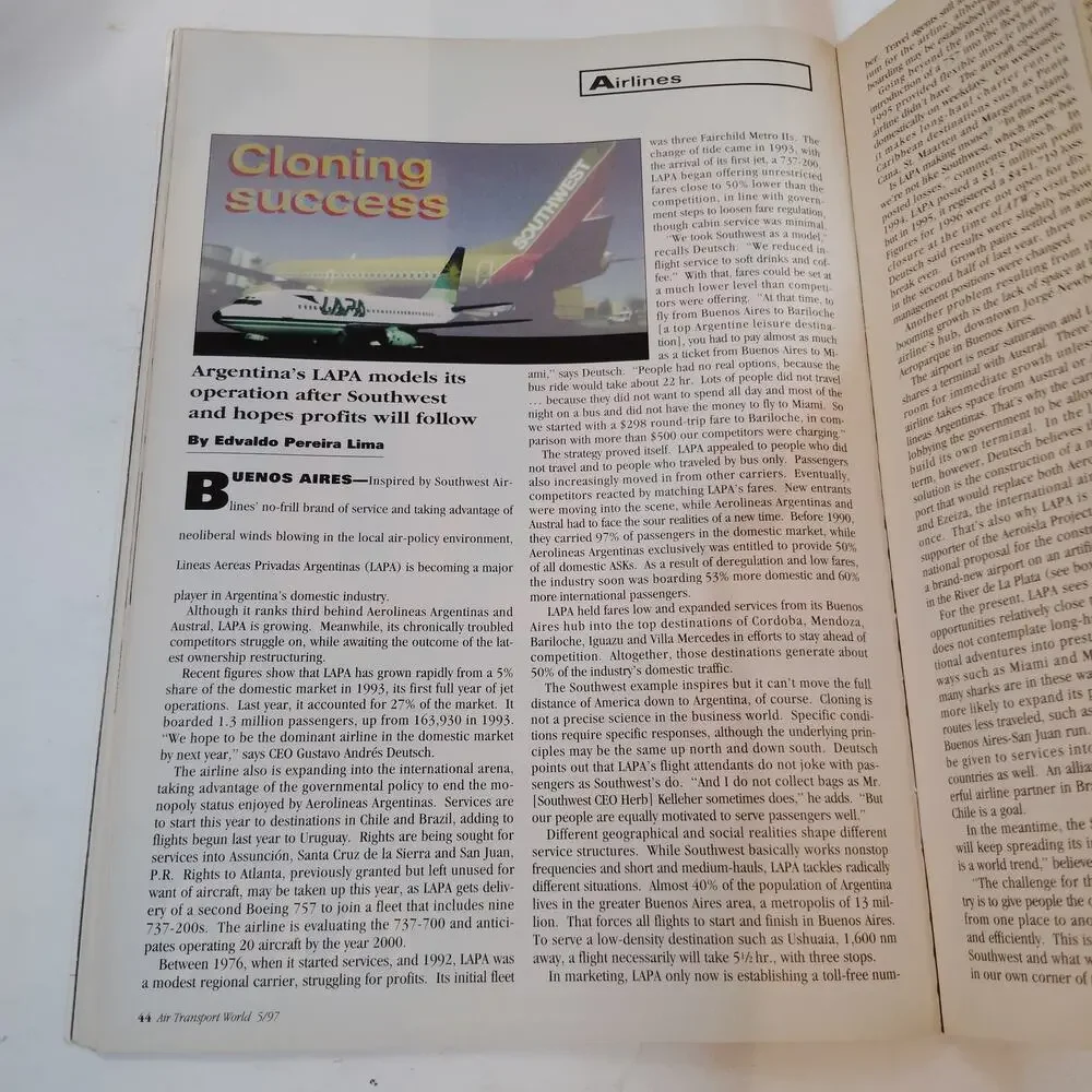 Air Transport World - May 1997 - The Magazine of World Airline Management